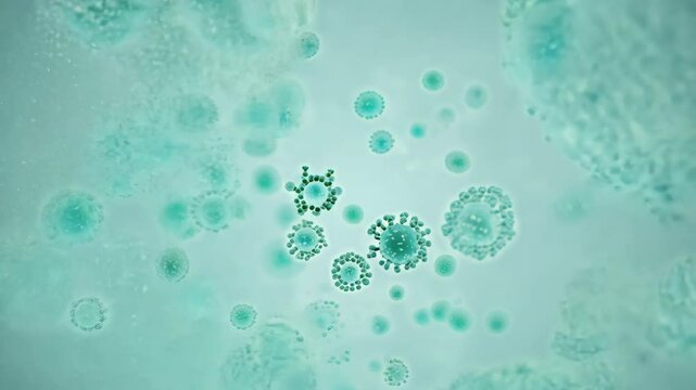 Exploring microscopic organisms in a freshwater sample under a microscope