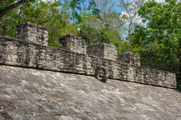 Coba ruins archaeological site. Ancient Mayan Ruins in Mexico