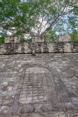 Coba ruins archaeological site. Ancient Mayan Ruins in Mexico