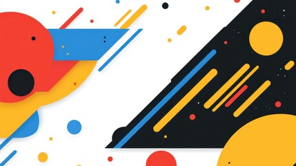 Obraz premium Dive into sharp lines and playful textures with this stunning motion design, ideal for a modern digital aesthetic.