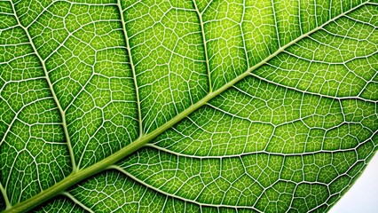Close up shot of a green leaf with delicate veins, plant, nature, close up, macro, botanical, detail, texture, pattern