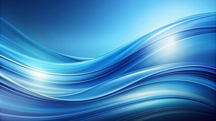 Abstract blue background with smooth lines and gradient , abstract, blue, background, smooth, lines, gradient, modern