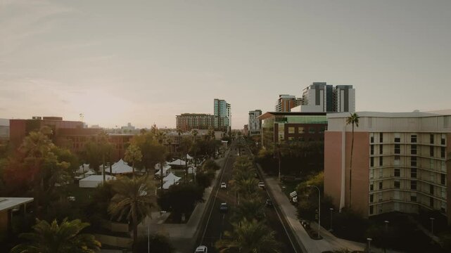 Twilight Tranquility: A Dusk Sky Over Downtown Tempe