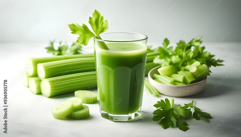 Poster celery and celery juice