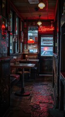 Nostalgic Charm. Retro diner ambiance concept