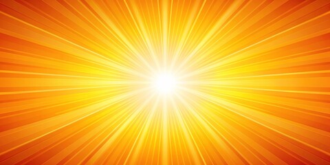 Abstract of sun rays on orange and yellow background representing solar energy and summer heat waves