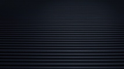 Obraz premium Black line surface texture, Abstract Dark Textured Surface with Converging Lines, Modern Black Geometric Background with Parallel Lines
