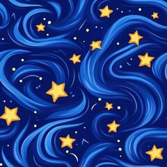 Fototapeta premium This cosmicthemed design boasts chic minimalism and bright hues, bringing a sense of magic to any room or decor style.