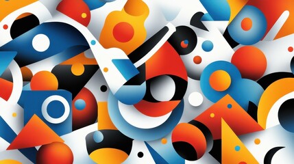 Obraz premium Discover a striking flat illustration full of bold textures and vibrant hues, perfect for adding flair to any project.