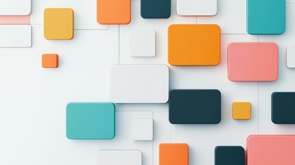 Vibrant rectangles create a dynamic 3D pattern, adding energy and style to your design project or space.