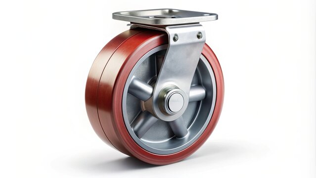 Industrial caster wheel with heavy duty design, suitable for heavy equipment and machinery