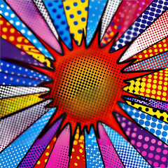 pop art style comic bubbles dots. Comics art wallpaper. colorful pop art comic