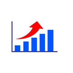 RED ARROW 赤い矢印とgraphグラフ