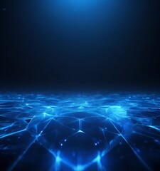 Naklejka premium abstract technology background with blue lines and stars