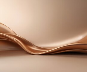 Obraz premium gold wave on beige background