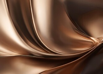 brown silk fabric with smooth, and smooth folds