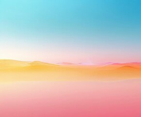 Fototapeta premium colorful desert landscape with mountains and blue sky
