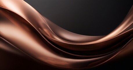 dark background with flowing brown wave