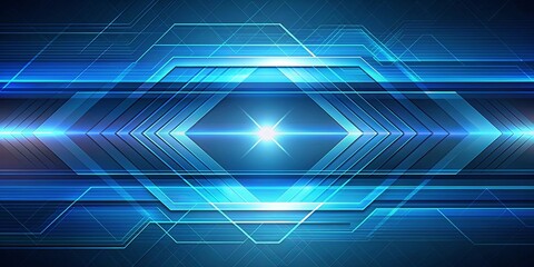 Futuristic abstract blue arrow background with technological vibes