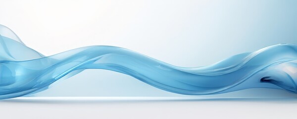 Fototapeta premium blue wave abstract background