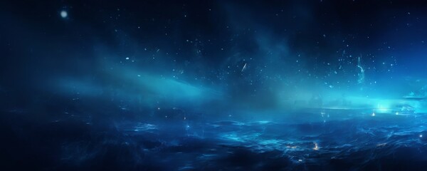 dark blue background with bright light