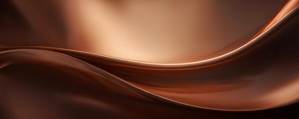 chocolate background with flowing liquid