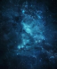 Fototapeta premium dark blue nebula space background with stars