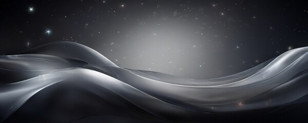 dark background with white wave