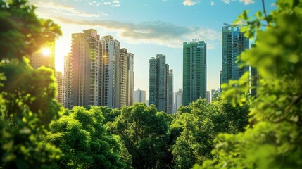 Obraz premium Strategies for sustainable urban development in real estate projects.