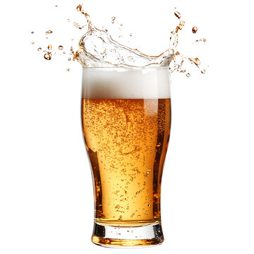 Refreshing Beer Splash - High-Resolution Beverage Photography
