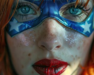 Cosplay at a comic convention, Pop Art, Bright, Illustration, Highlighting creativity and fandom