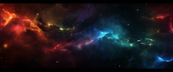 colorful space filled with stars and nebulas