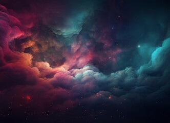 Fototapeta premium colorful sky with lot clouds