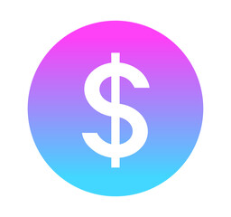 ネオンカラーのグラデーション｜ドルマーク