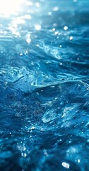 water background with blue and bubbles