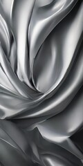 Obraz premium close up silver fabric