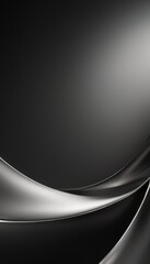 Fototapeta premium black and white abstract background with smooth lines
