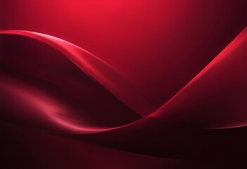 red background with curved curve