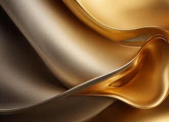 Obraz premium gold and silver background with smooth surface
