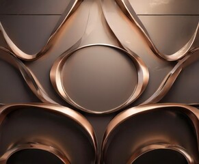 close up metal wall with circular design