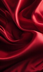 Obraz premium red silk fabric background