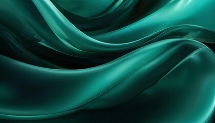 Obraz premium green background with wavy pattern