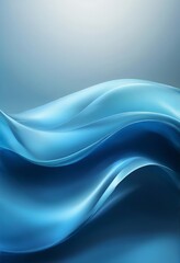 Fototapeta premium abstract blue background with smooth waves