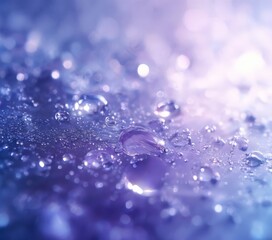 water drops on blue background