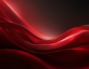 Obraz premium red wave liquid