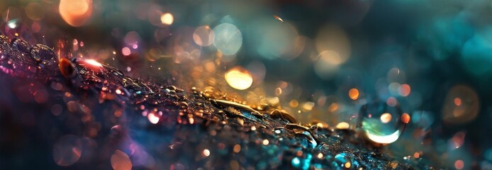 close up colorful background with lights