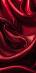 Obraz premium red silk fabric