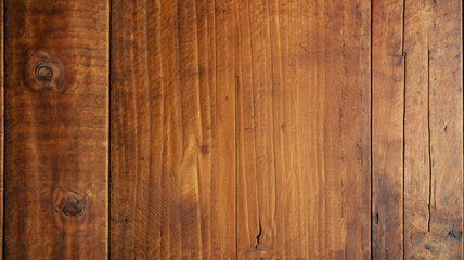 Naklejka premium Close-up of rustic wooden texture with rich brown tones and natural grain patterns