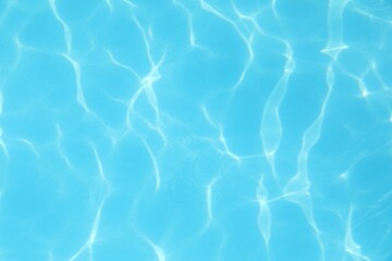 Clear water in outdoor swimming pool on sunny day