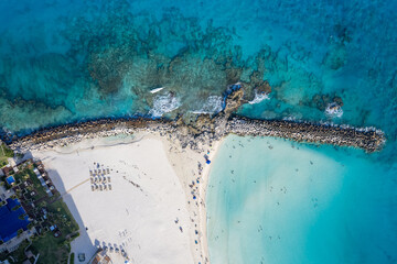 Aerial view of Punta Cancun, Mexico © mardoz
